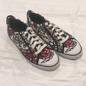 coach poppy graffiti sneakers